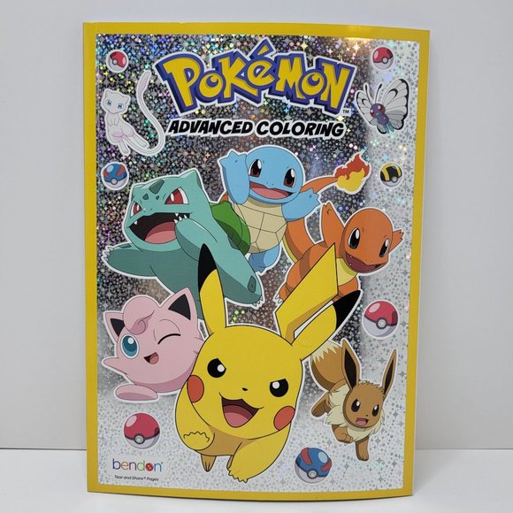 Bendon Pokemon Advanced Coloring Book Uncolored 40 Pages Tear & Share Adult Kids - Picture 1 of 10
